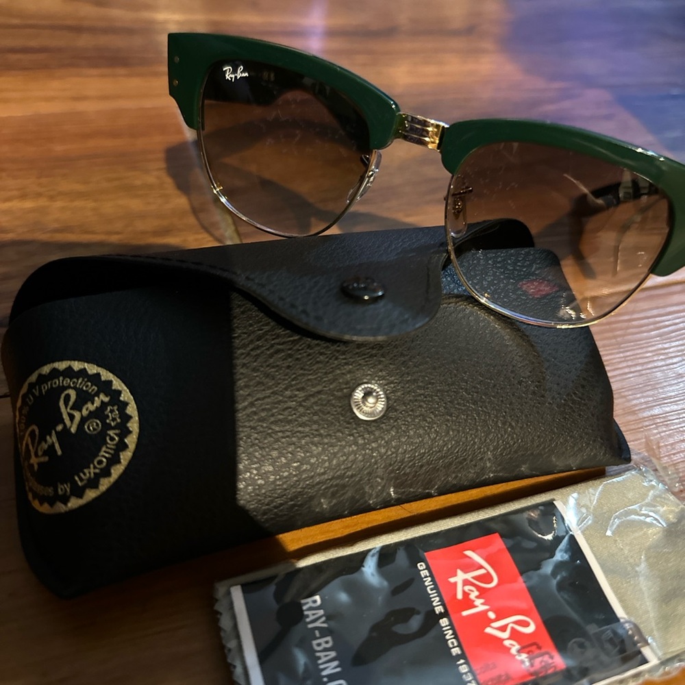 Ray-Ban Clubmaster Chromance Sunglasses - Green